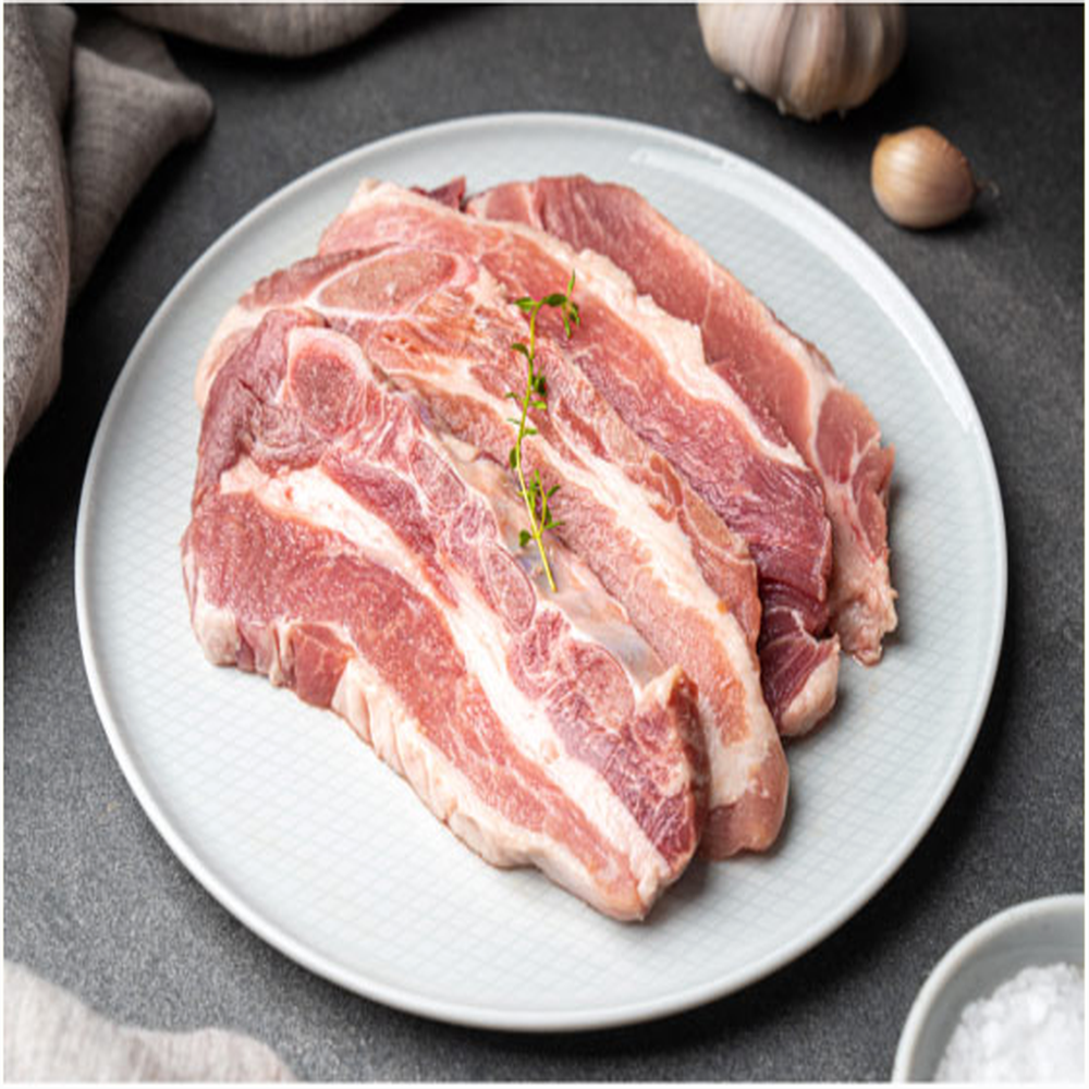 [육지리] 지리산 흑돼지 흑돈선물세트 3호 (구이용 갈비 2.5kg)