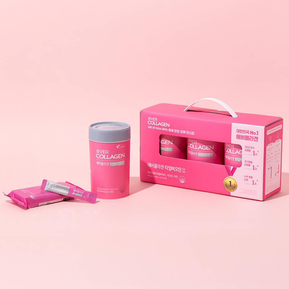 [에버콜라겐] 타임비오틴업 3개월분 + 타임비오틴 업 10일분 (총 100포)