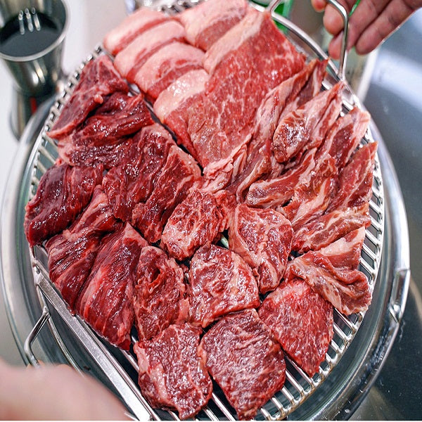 [명절선물세트] 부담없는 소고기 모둠 선물세트 1kg  (갈비+살치+토시+부채+우삼겹/각 200g)