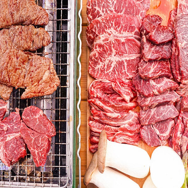 [명절선물세트] 부담없는 소고기 모둠 선물세트 1kg  (갈비+살치+토시+부채+우삼겹/각 200g)