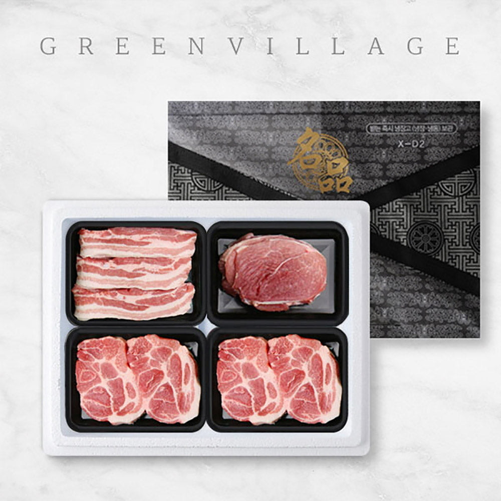 [그린빌리지] 한돈 1.6kg 선물세트(삼겹살400g + 목살800g + 불고기400g) 23c_dg_013
